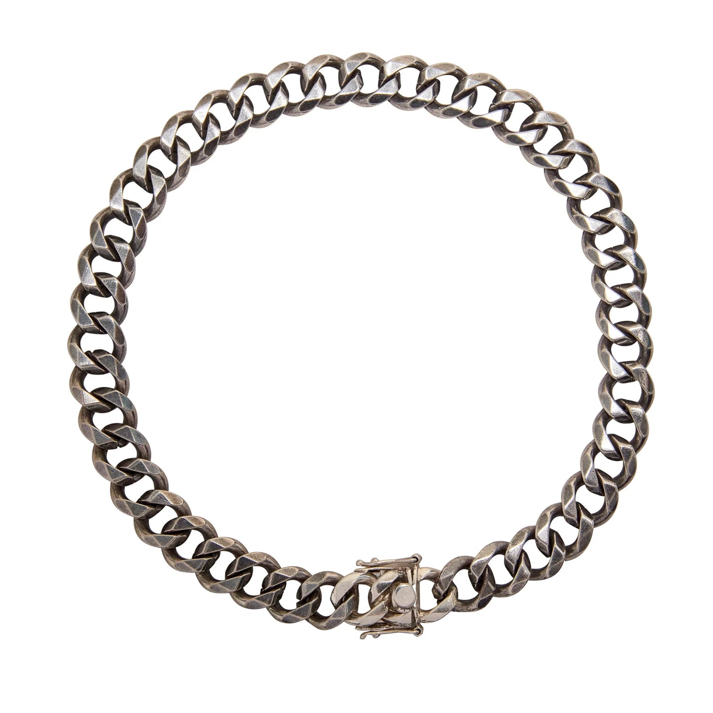 HUES - SILVER BOX CLASP NECKLACE