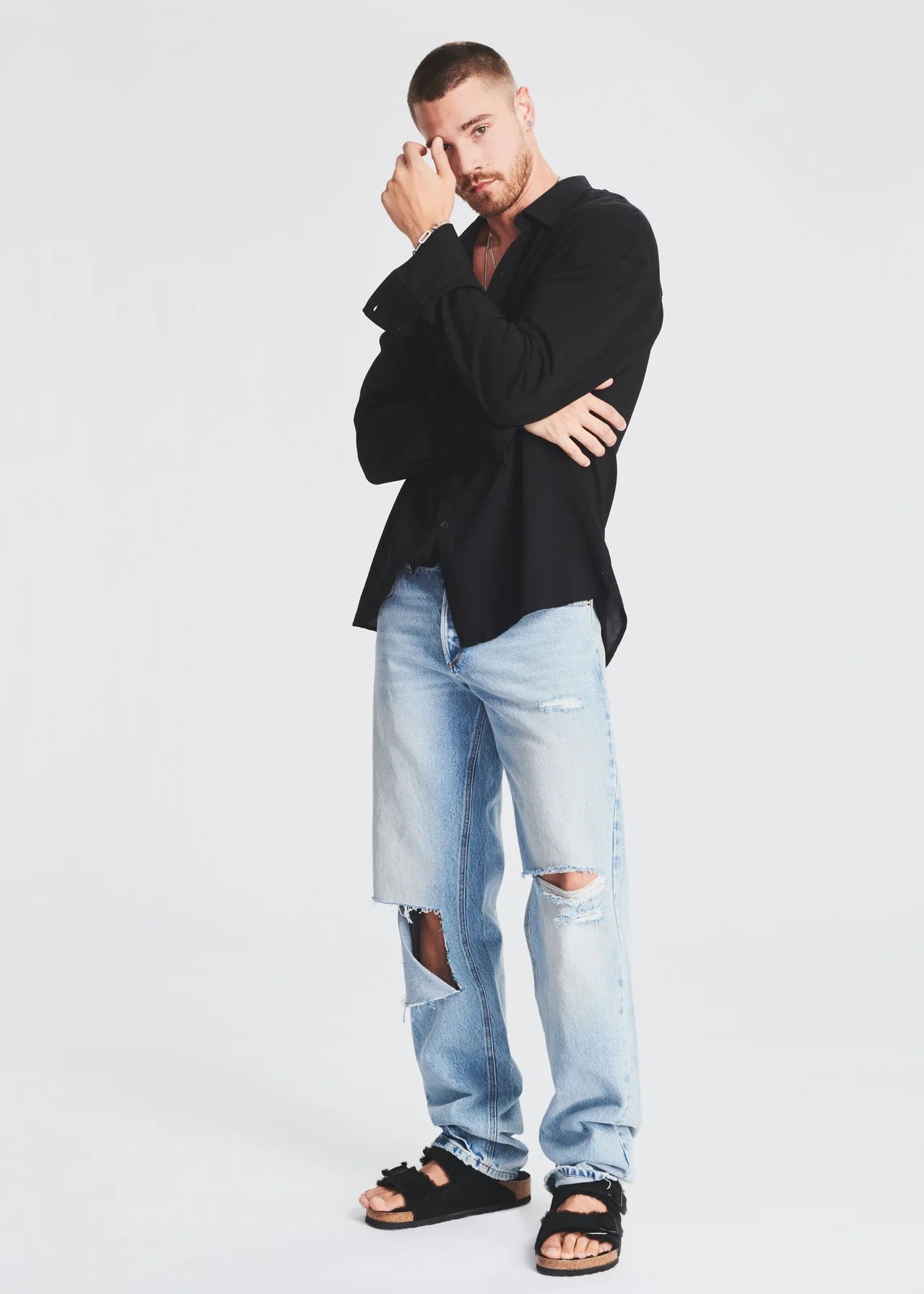 SEROYA - LAWSON BUTTON DOWN BLACK