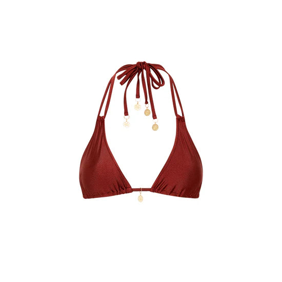 KULANI KINIS - HALTER BRALETTE BIKINI TOP (SWEET CINNAMON)